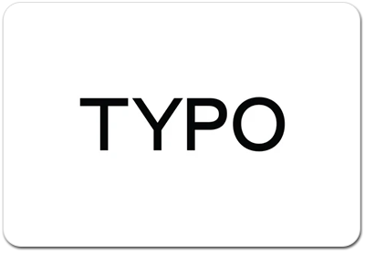 Typo eGift Card