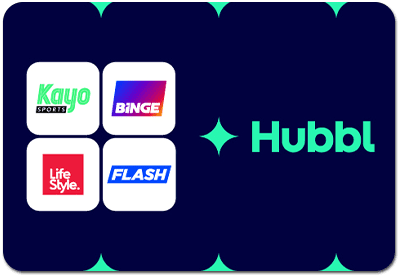 Hubbl I Kayo Sports | BINGE | Flash News I LifeStyle eGift Card
