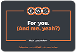 BWS eGift Card
